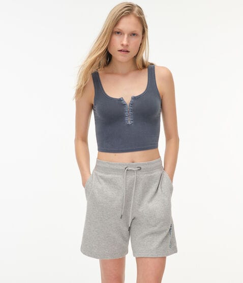 Seriously Soft Hook-And-Eye Cropped Scoop-Neck Tank Seriously Soft Hook-And-Eye Cropped Scoop-Neck Tank