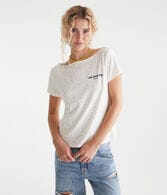 Seriously Soft Floral Off-The-Shoulder Vintage Fit Graphic Tee