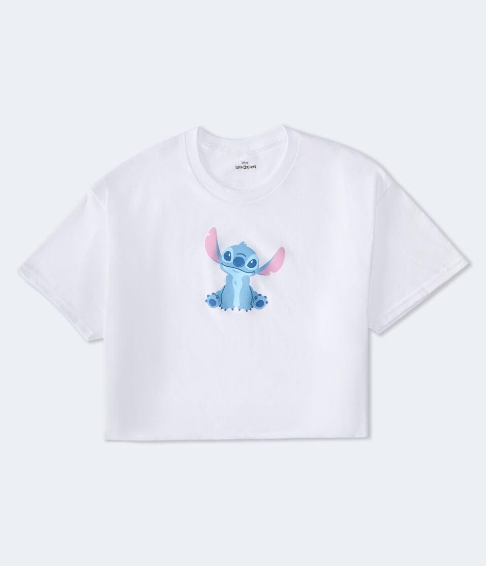 Stitch Sit Cropped Graphic Tee