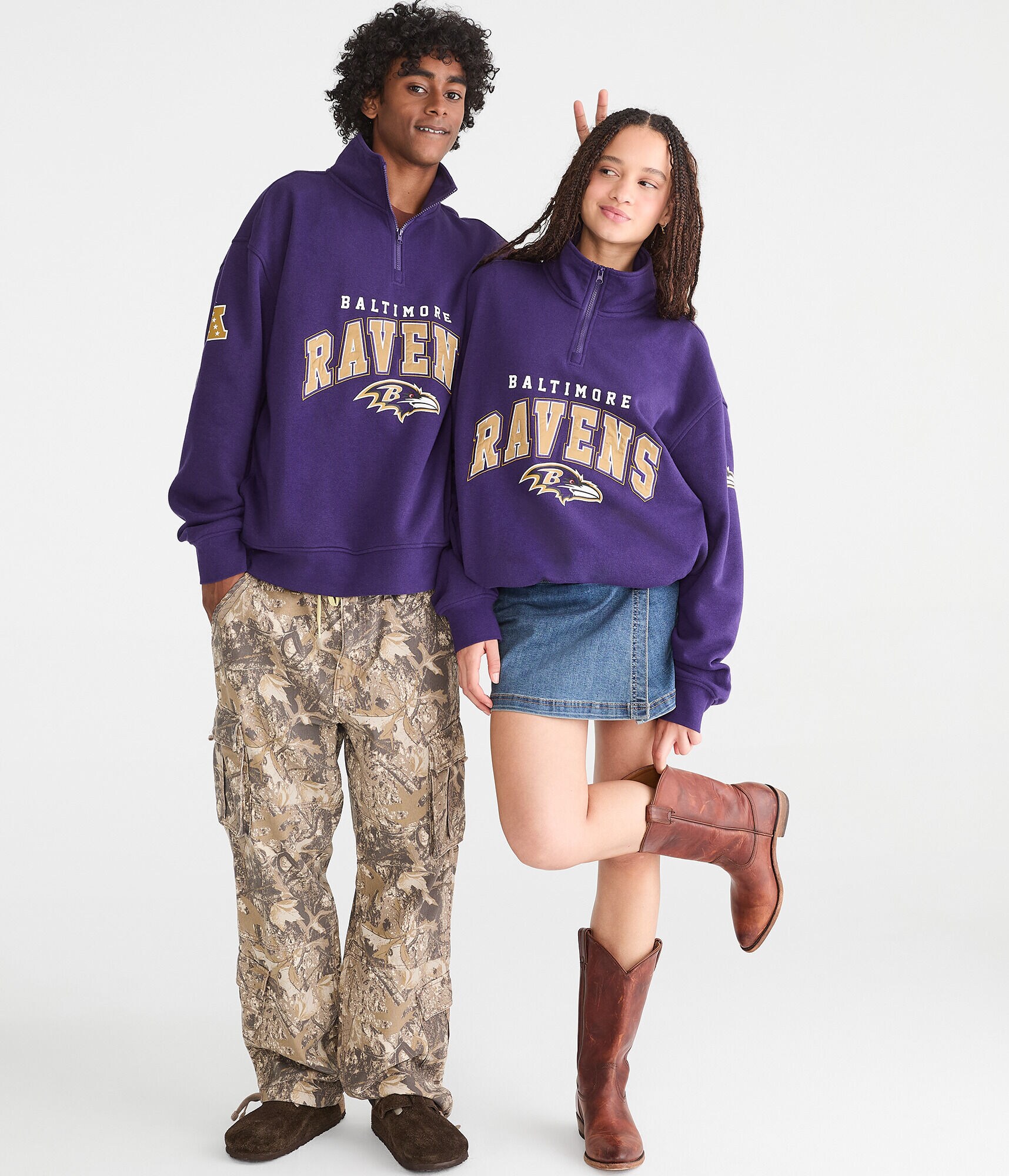 Baltimore Ravens Quarter-Zip Sweatshirt