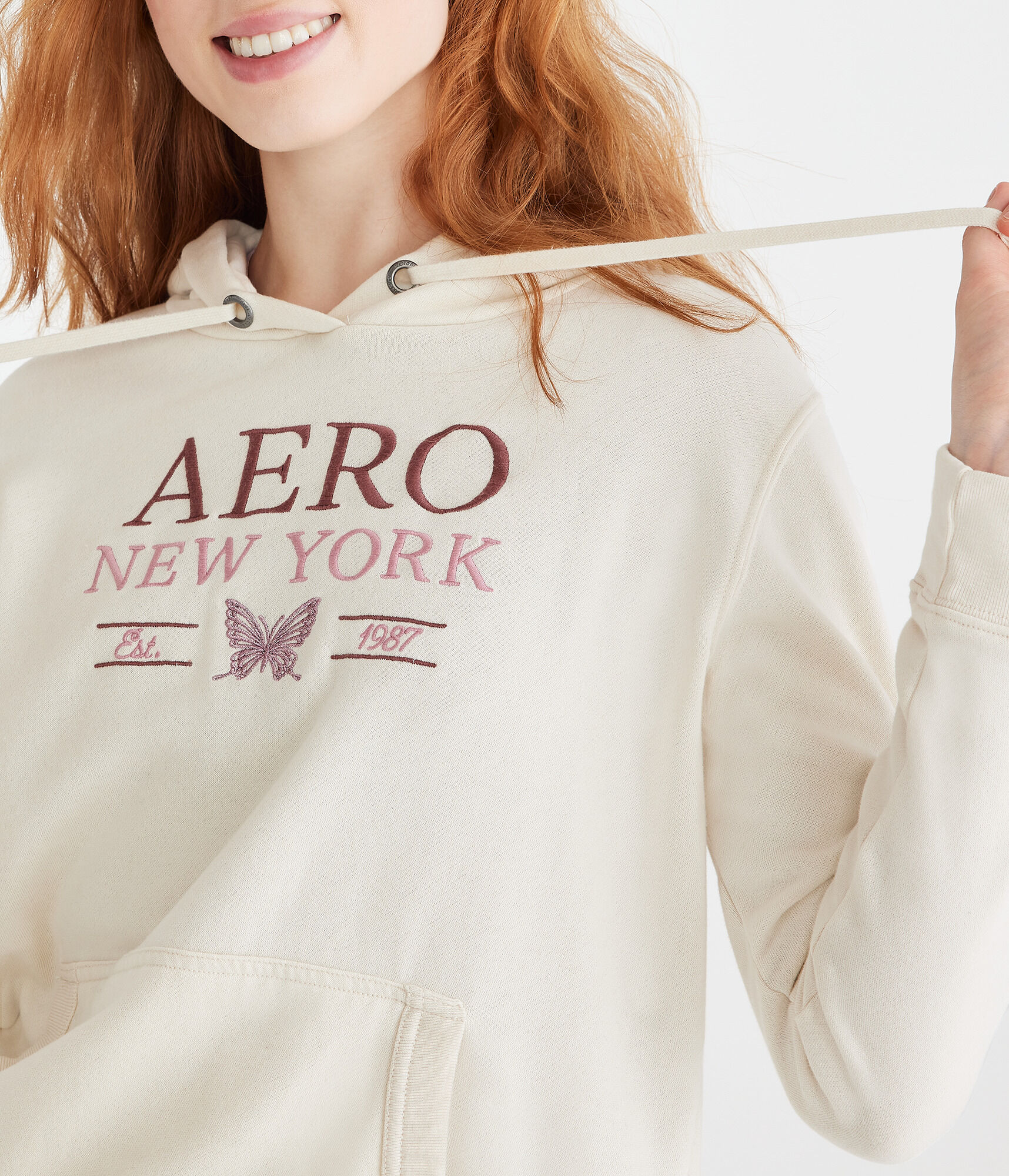 Aero New York Butterfly Pullover Hoodie