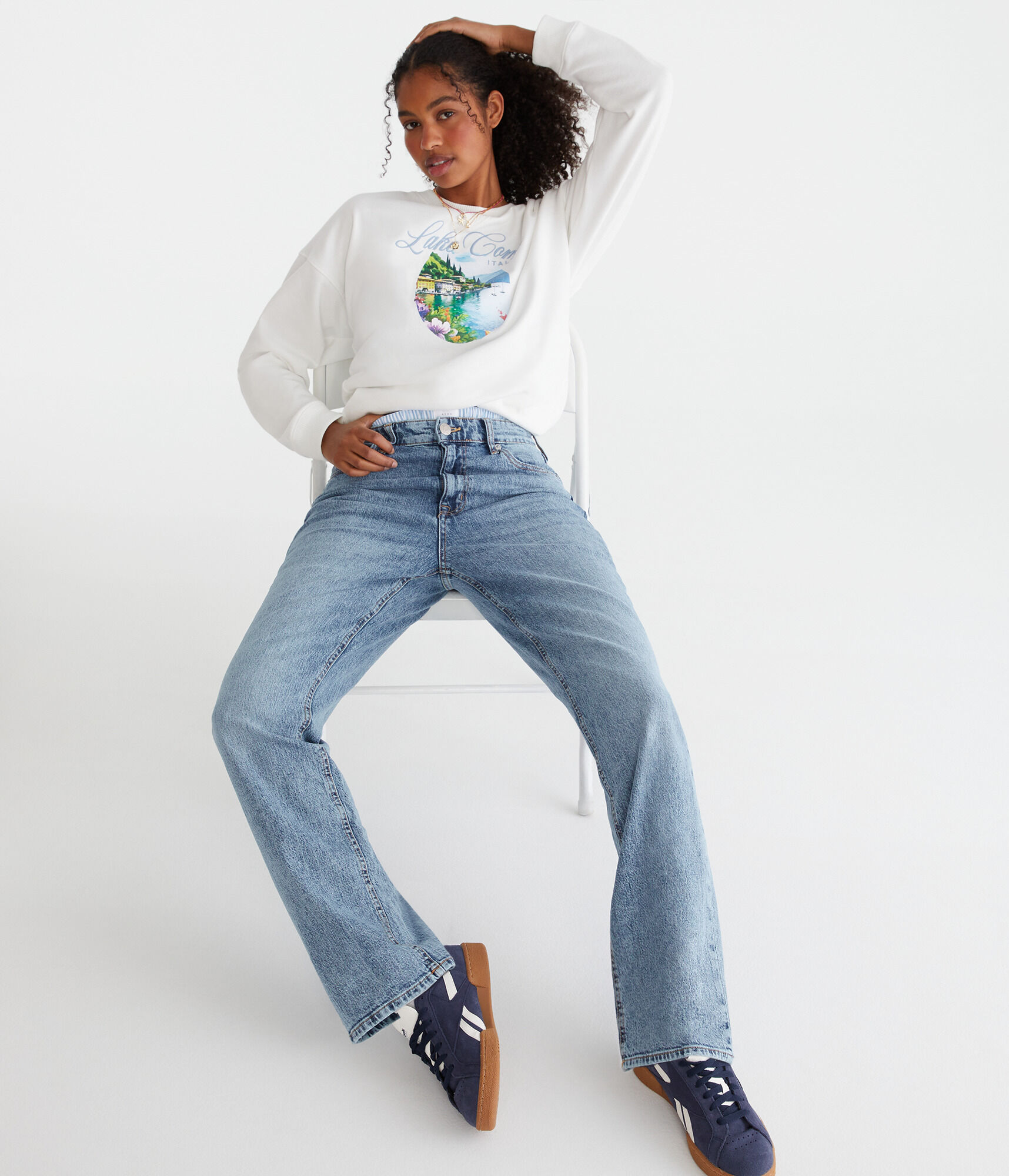 Curvy High-Rise Baggy Jean