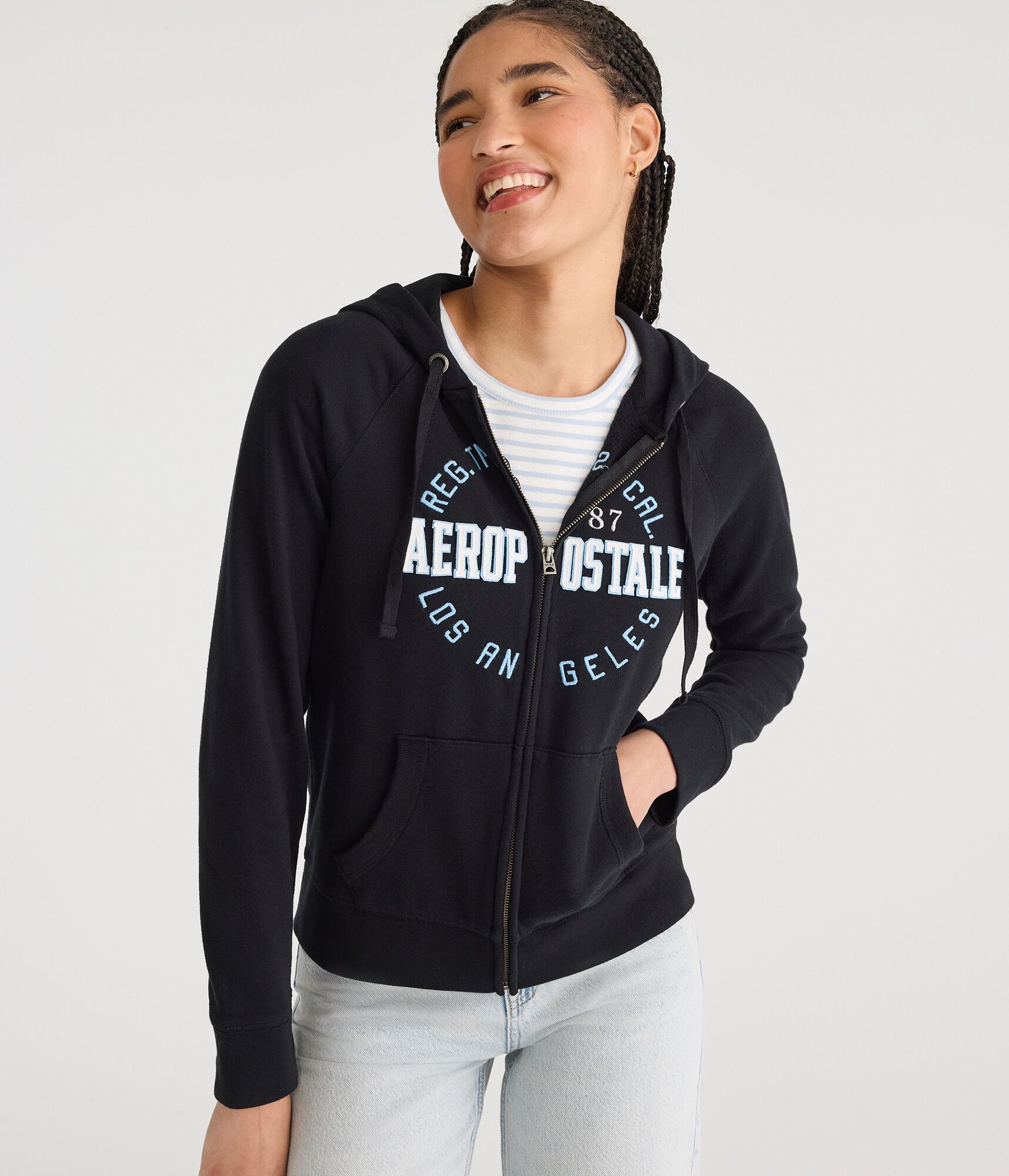 Aeropostale Los Angeles Full-Zip Hoodie