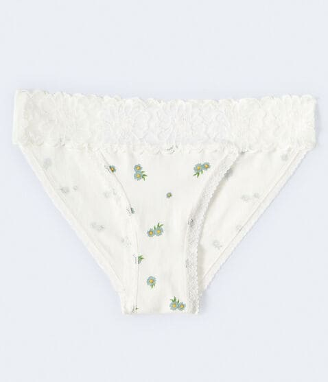Tiny Floral Lace-Trim Bikini Tiny Floral Lace-Trim Bikini