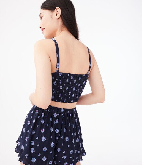 Ikat Lace-Up Crop Top Ikat Lace-Up Crop Top
