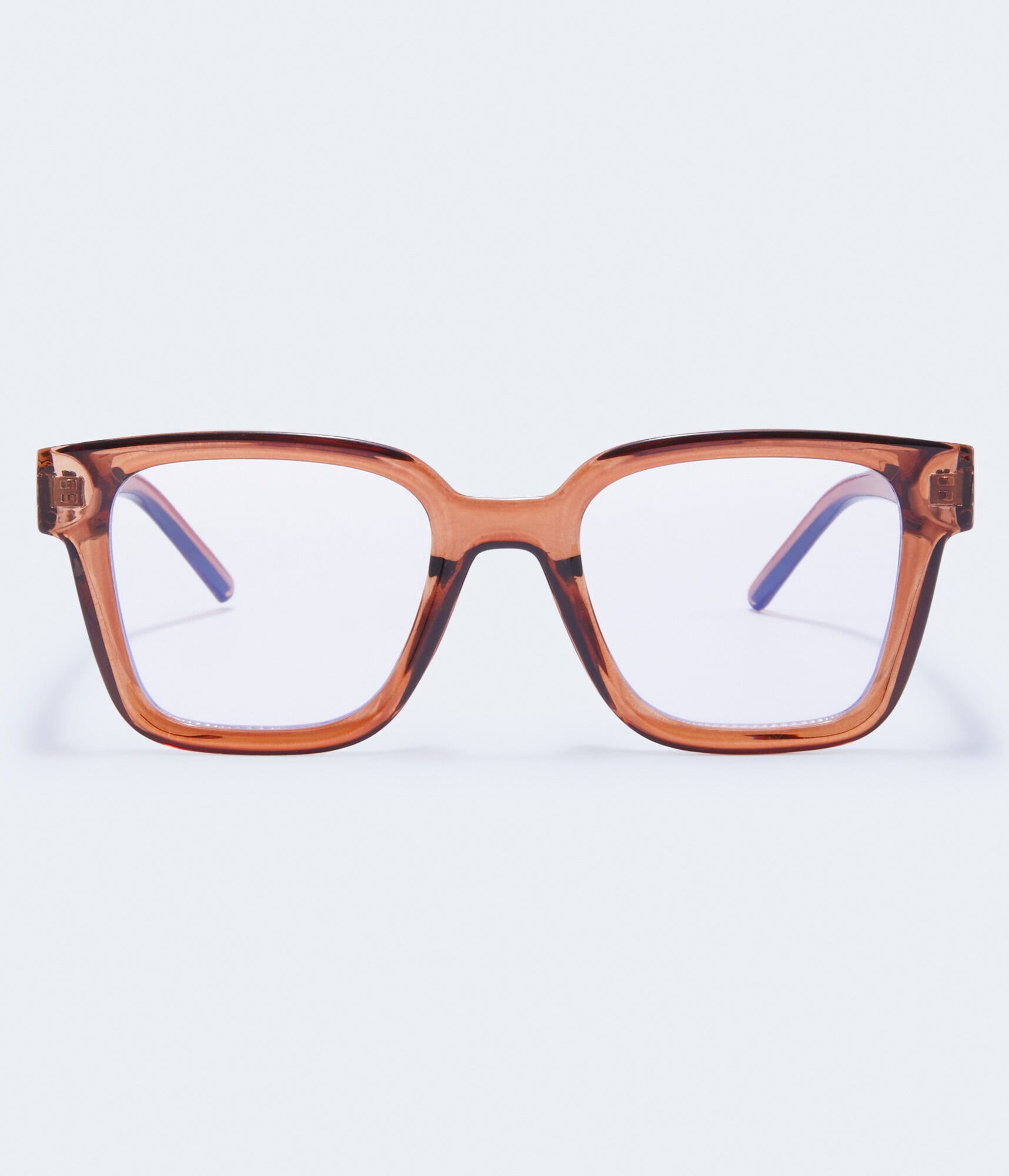 Translucent Rectangular Blue Light Glasses