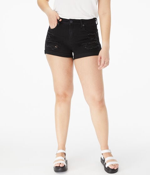 Flex Effects High-Rise Denim Midi Shorts Flex Effects High-Rise Denim Midi Shorts