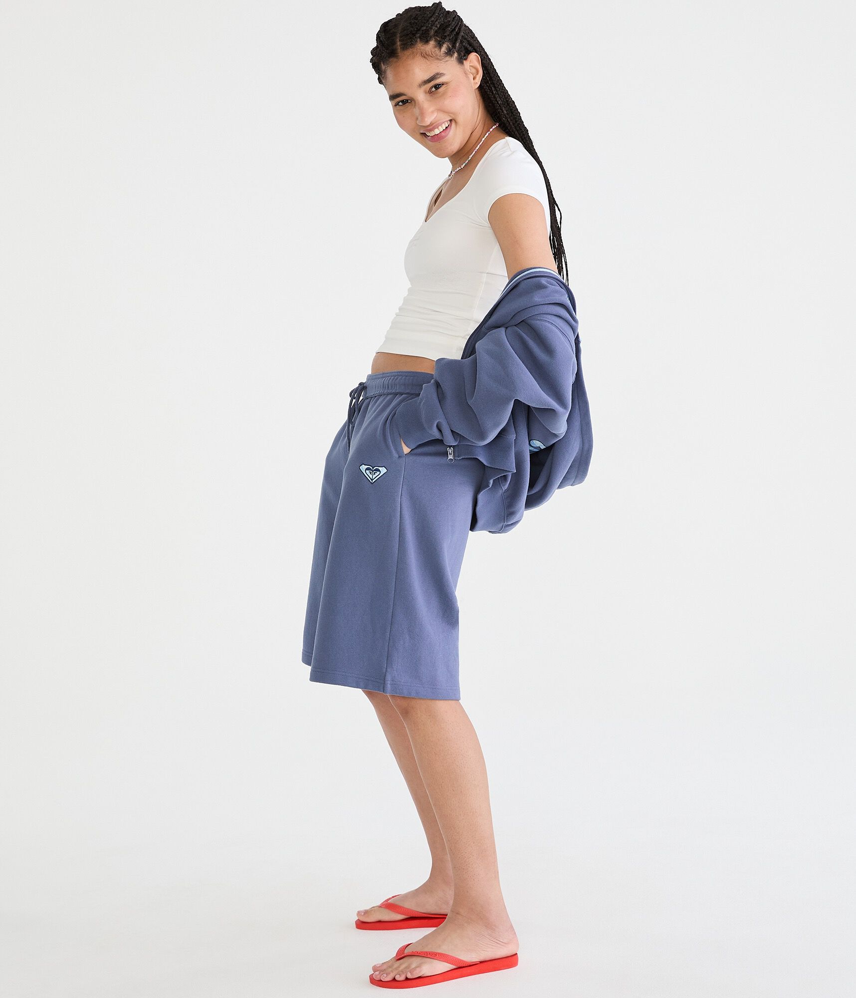 Buttery Soft Cinched Scoop-Neck Tee