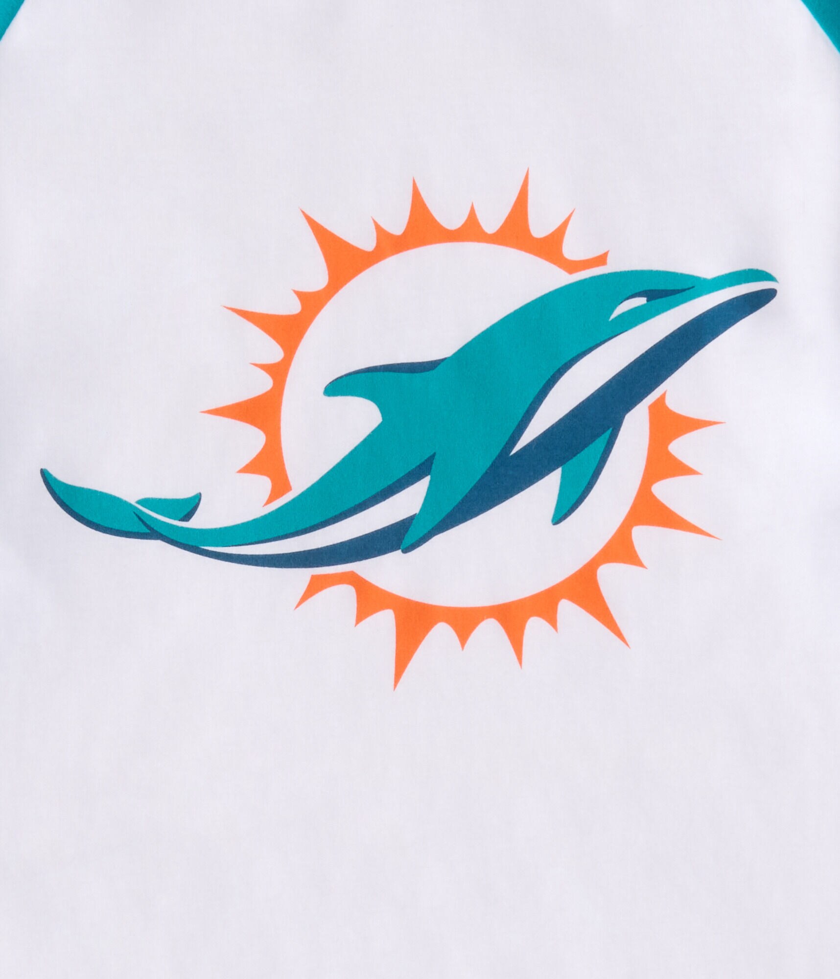 3/4 Sleeve Miami Dolphins Relaxed Raglan Tee