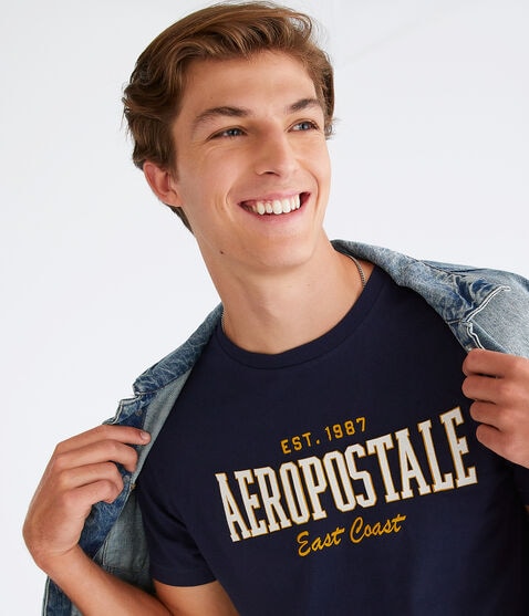 Aeropostale East Coast Appliqué Graphic Tee Aeropostale East Coast Appliqué Graphic Tee