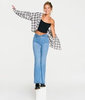 High-Rise Pull-On Flare Soft Flex Jean