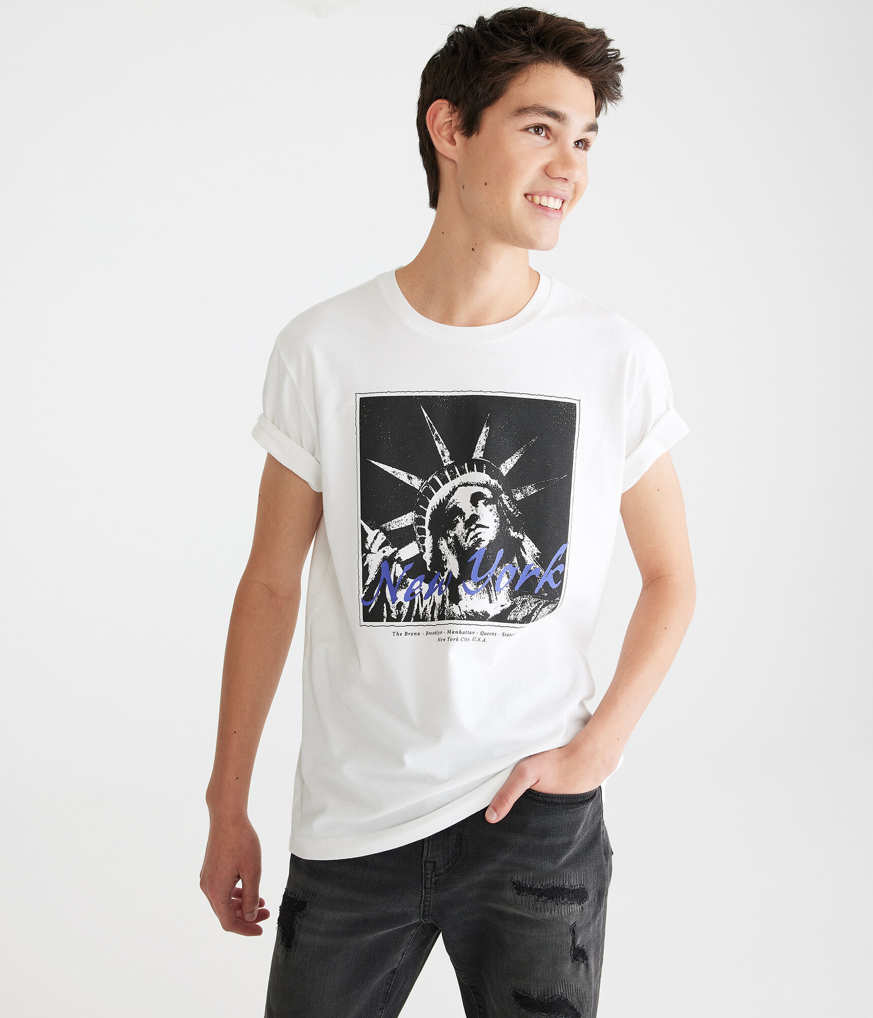 New York Statue Of Liberty Graphic Tee