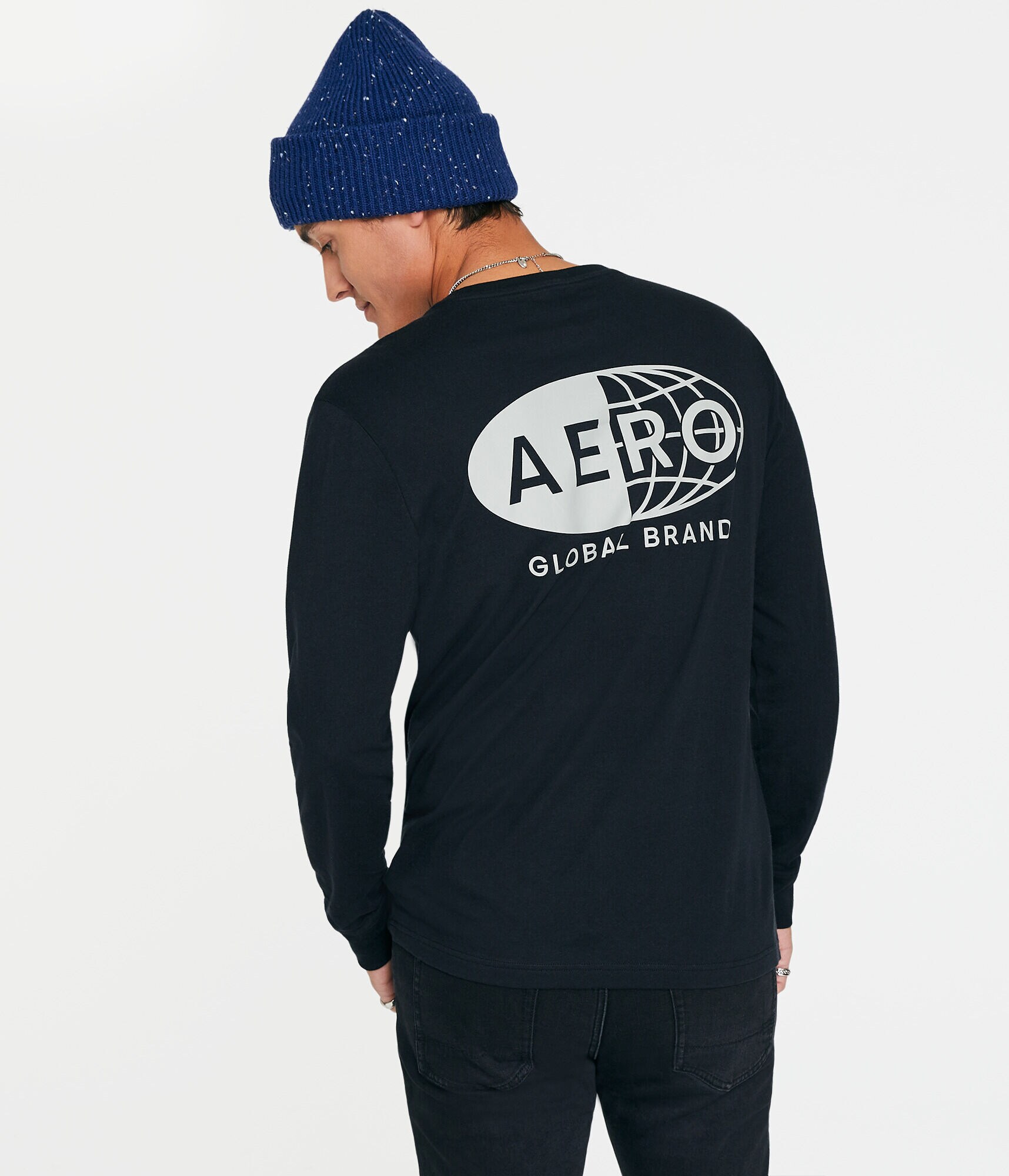 Long Sleeve Aero Global Brand Graphic Tee