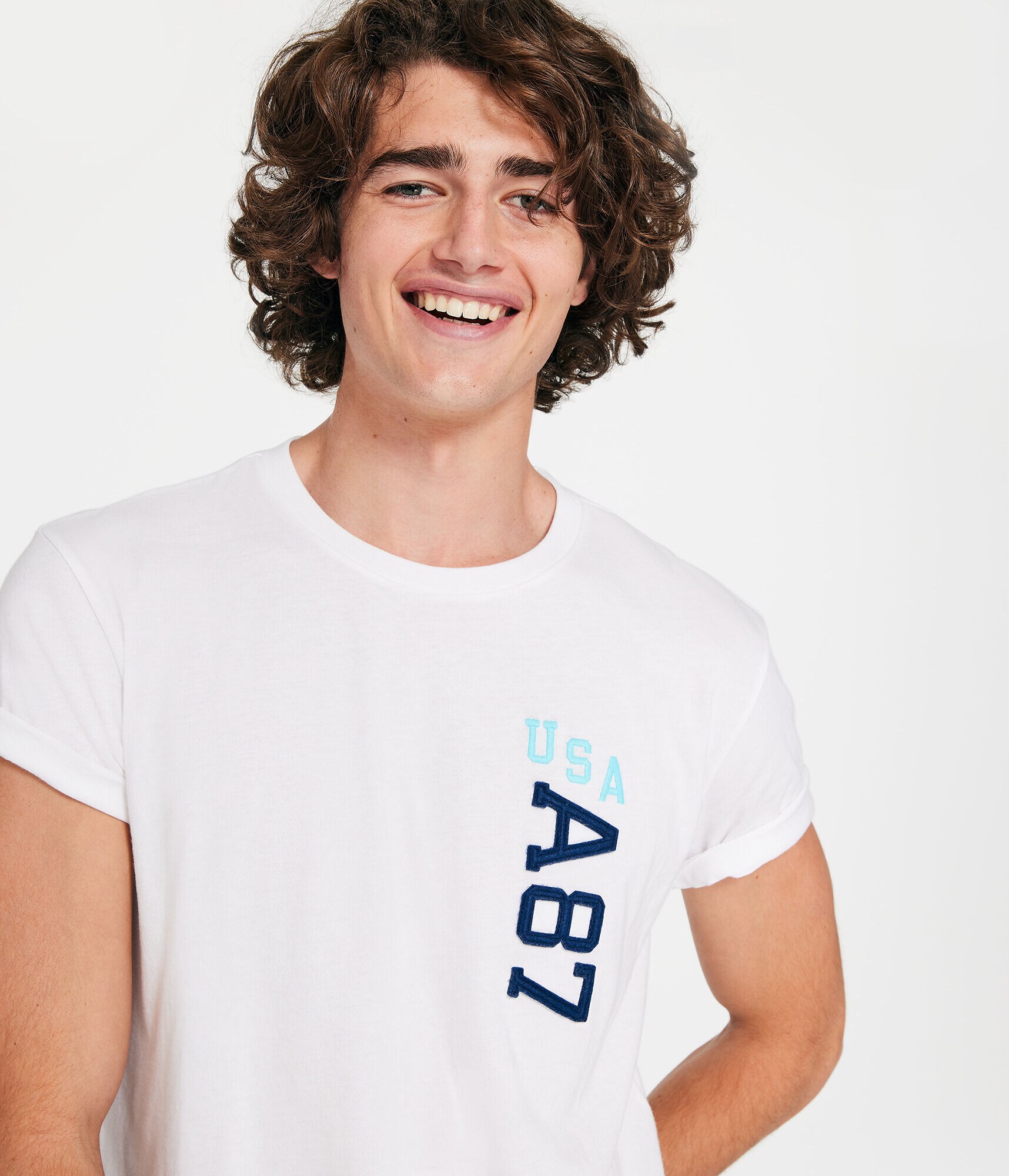 A87 USA Appliqu&eacute; Graphic Tee