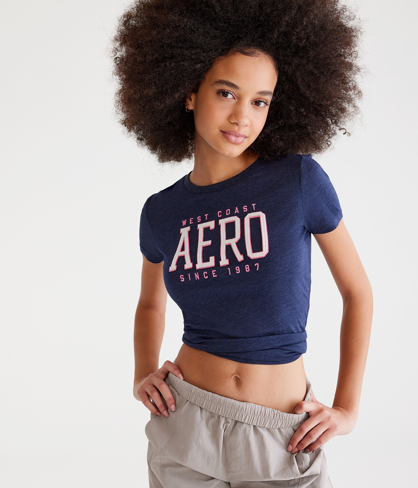 Aero West Coast Appliqu&eacute; Graphic Tee