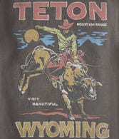 Teton Wyoming Cowboy Graphic Tee