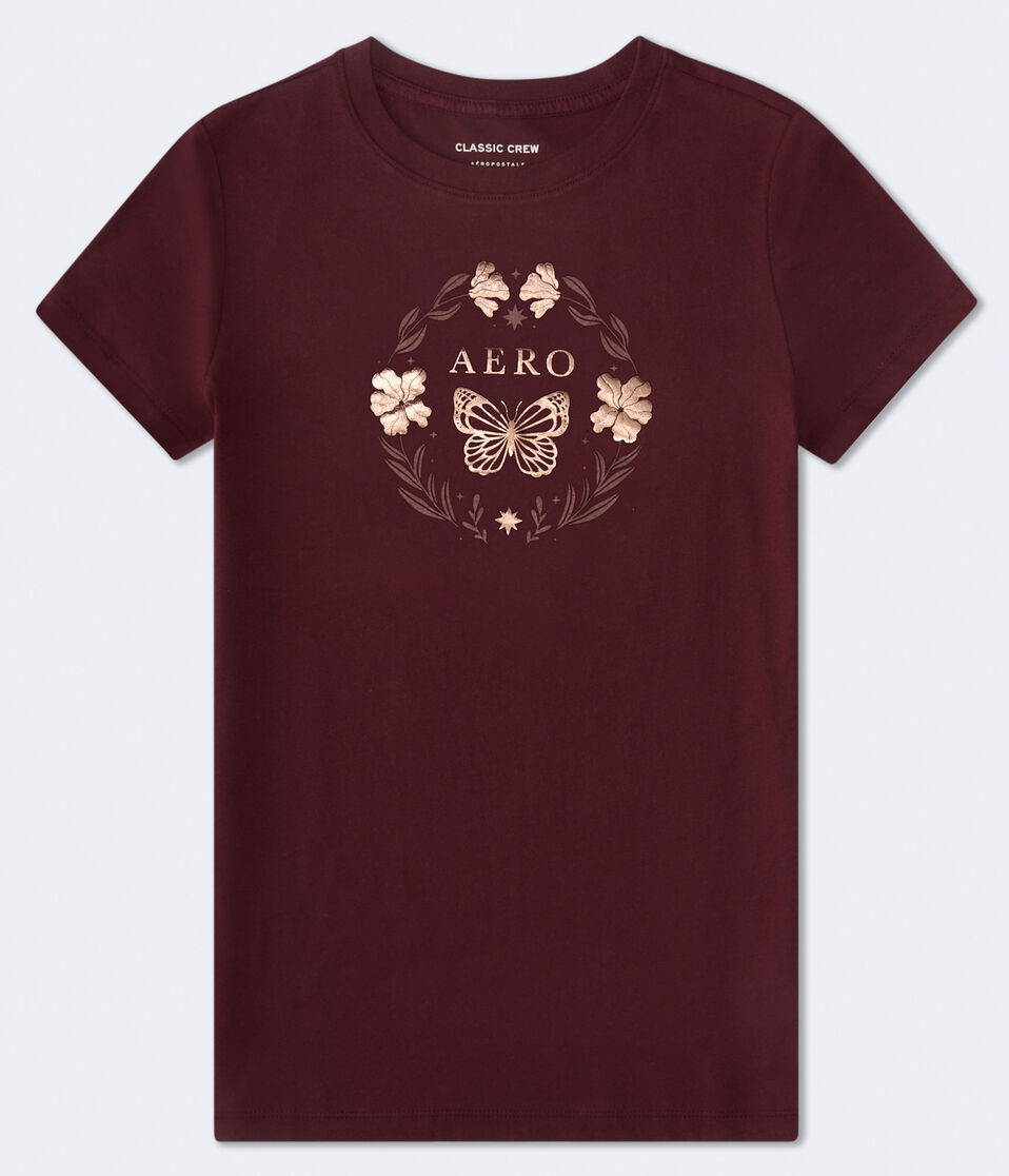 Aero Butterfly Circle Foil Graphic Tee