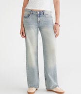 Low-Rise Baggy Wide Leg Jean