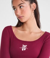 Long Sleeve Seriously Soft Ballet Slippers Graphic Tee