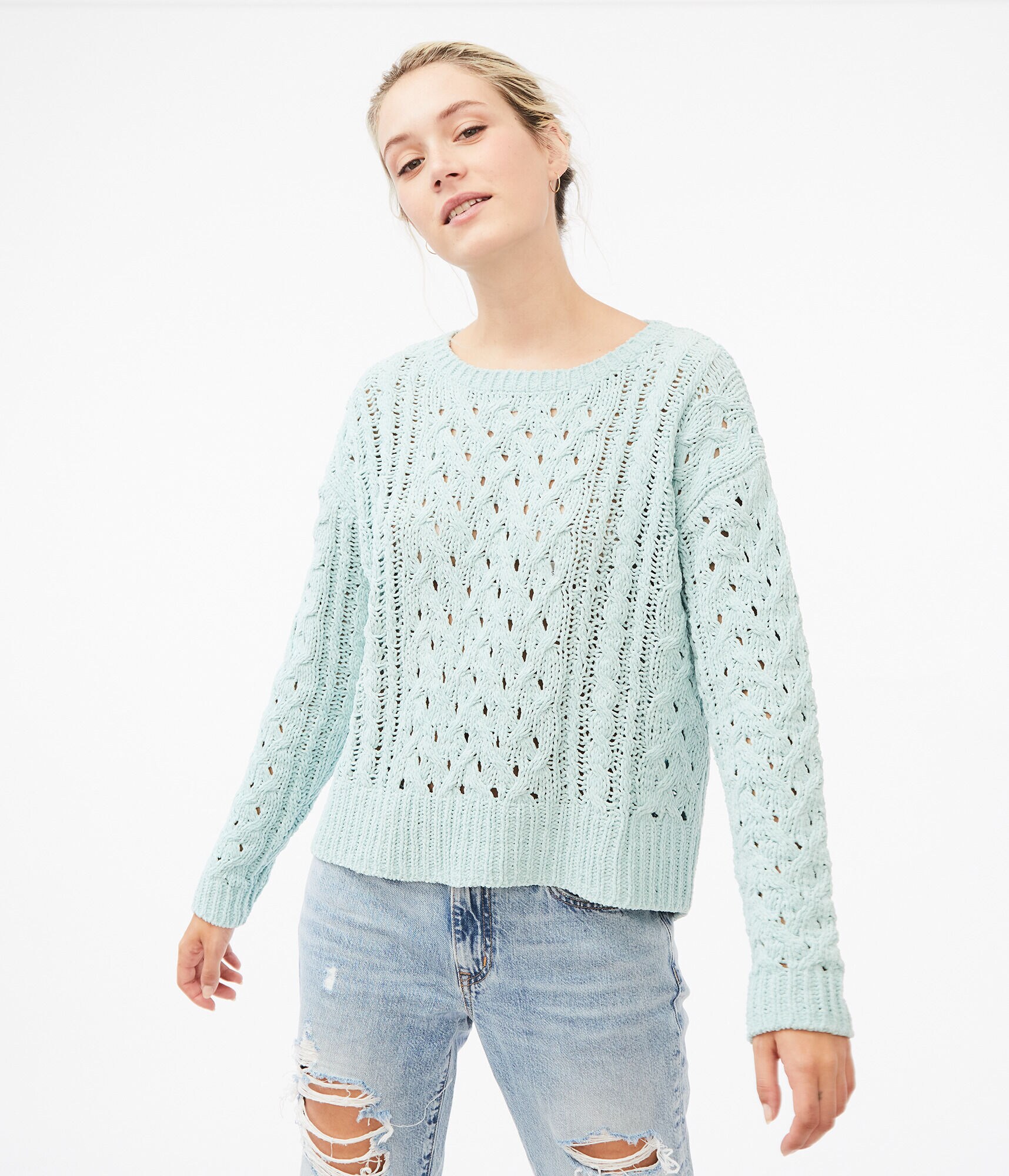 Cable Chenille Sweater