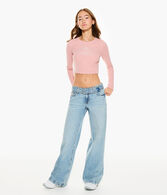 Low-Rise Wide Leg Jean