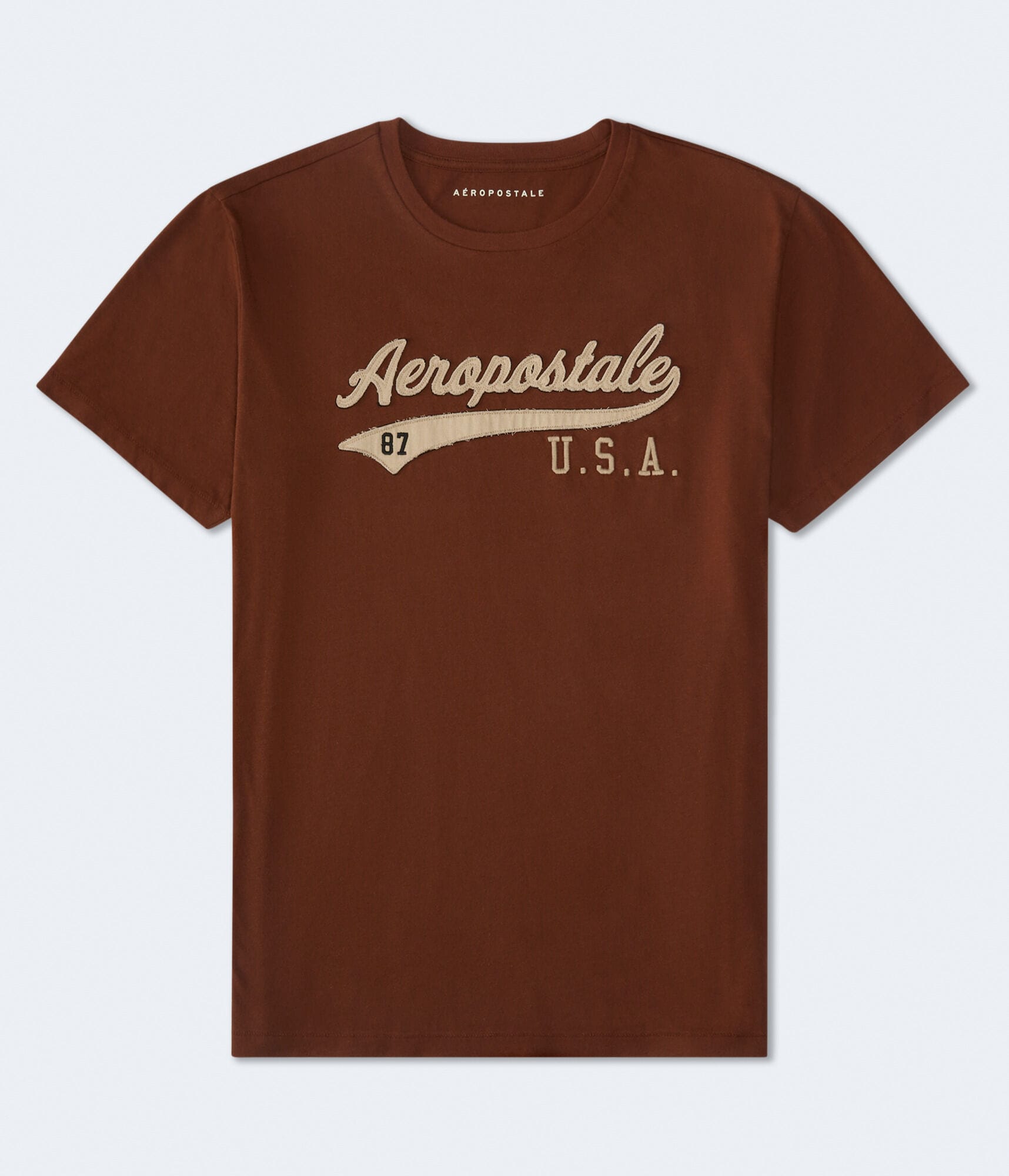 Aeropostale USA Script Appliqué Graphic Tee
