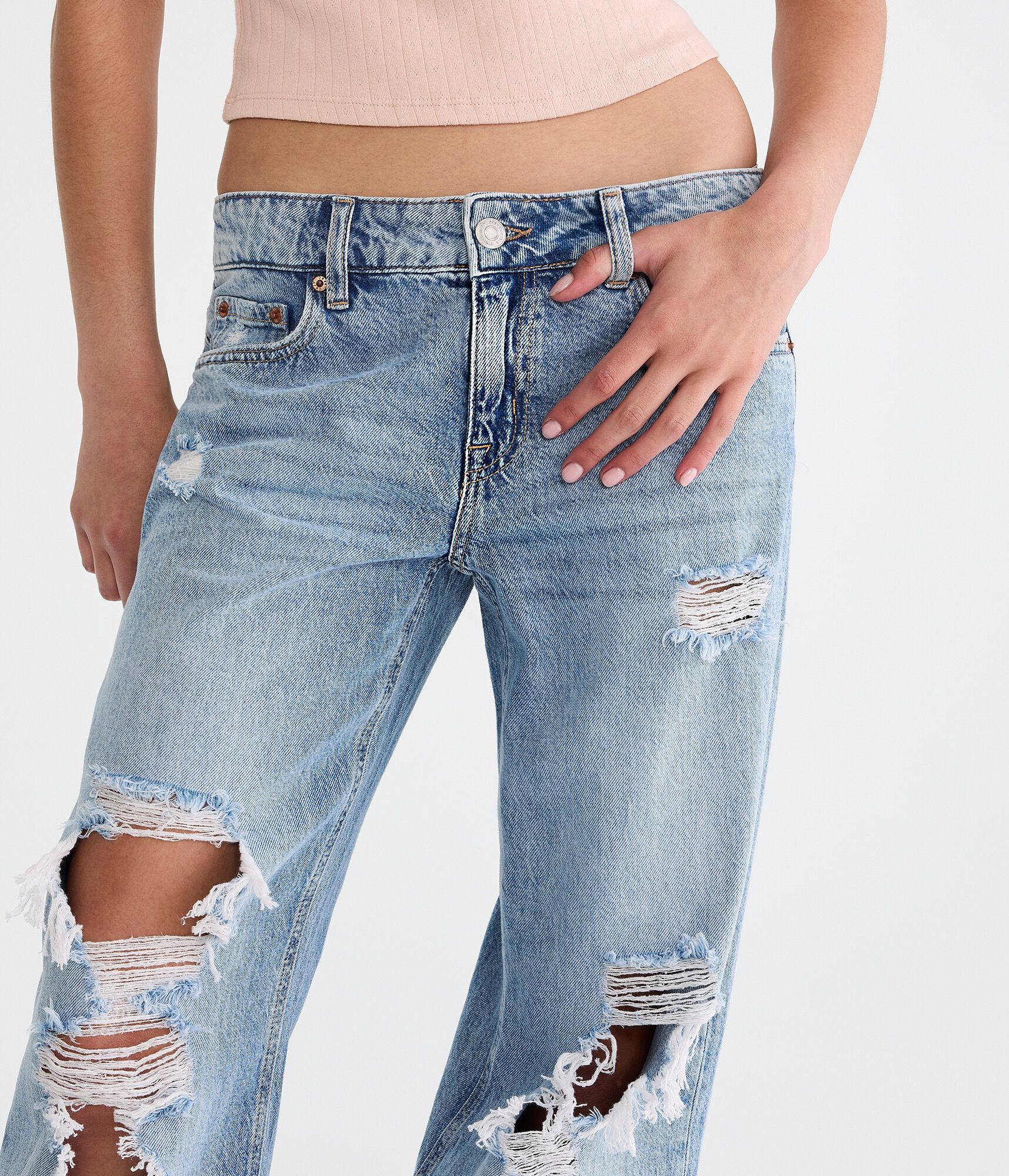 Low-Rise Baggy Wide Leg Jean