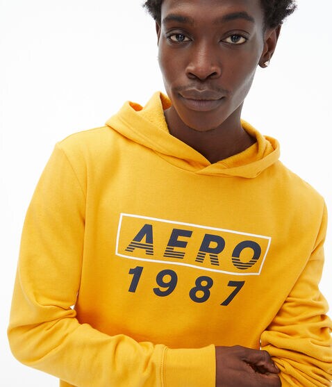 Aero 1987 Box Logo Pullover Hoodie Aero 1987 Box Logo Pullover Hoodie