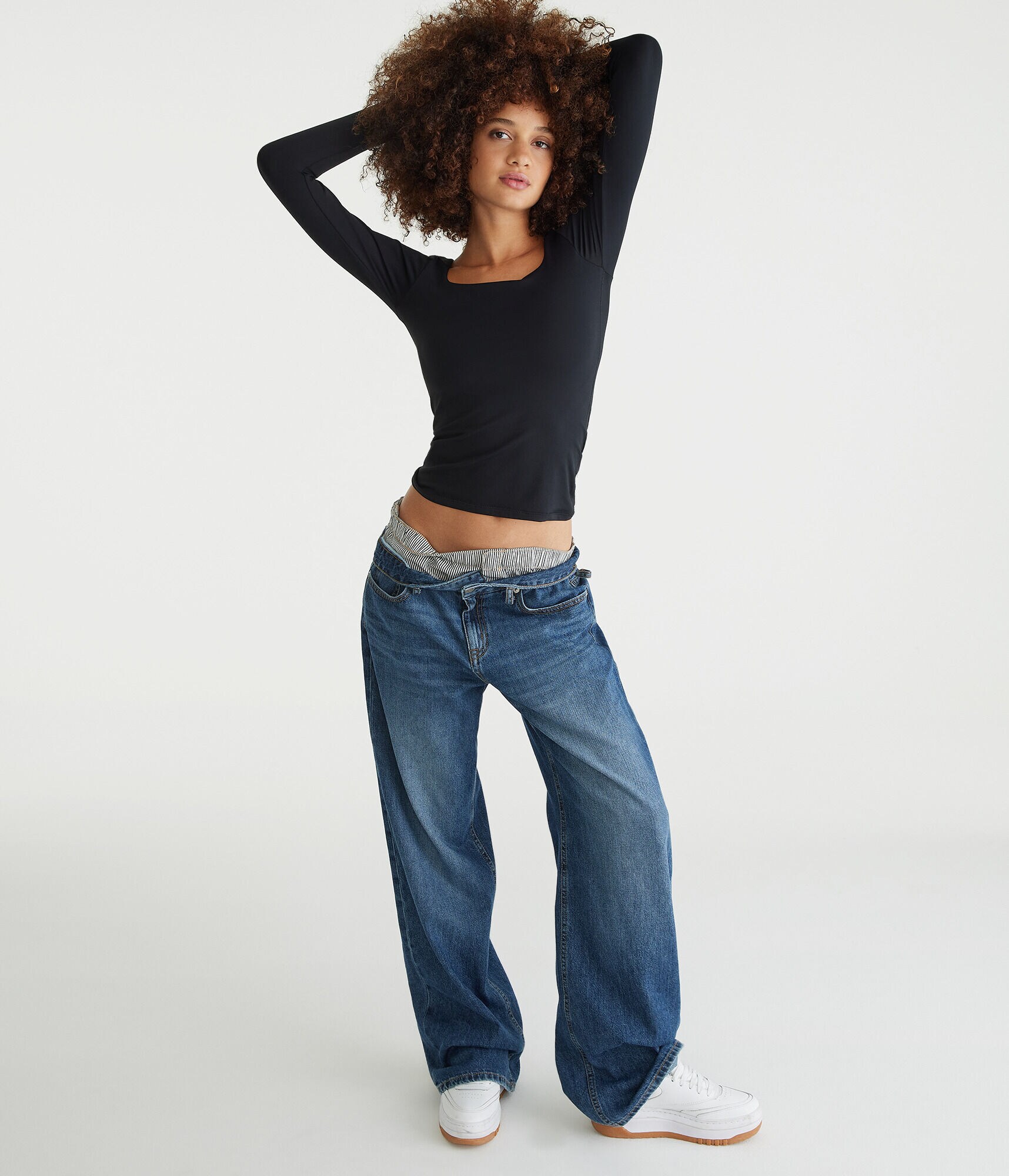 Long Sleeve Seriously Soft Sculpt Square-Neck Tee