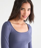 Long Sleeve Buttery Soft Scoop-Neck Tee