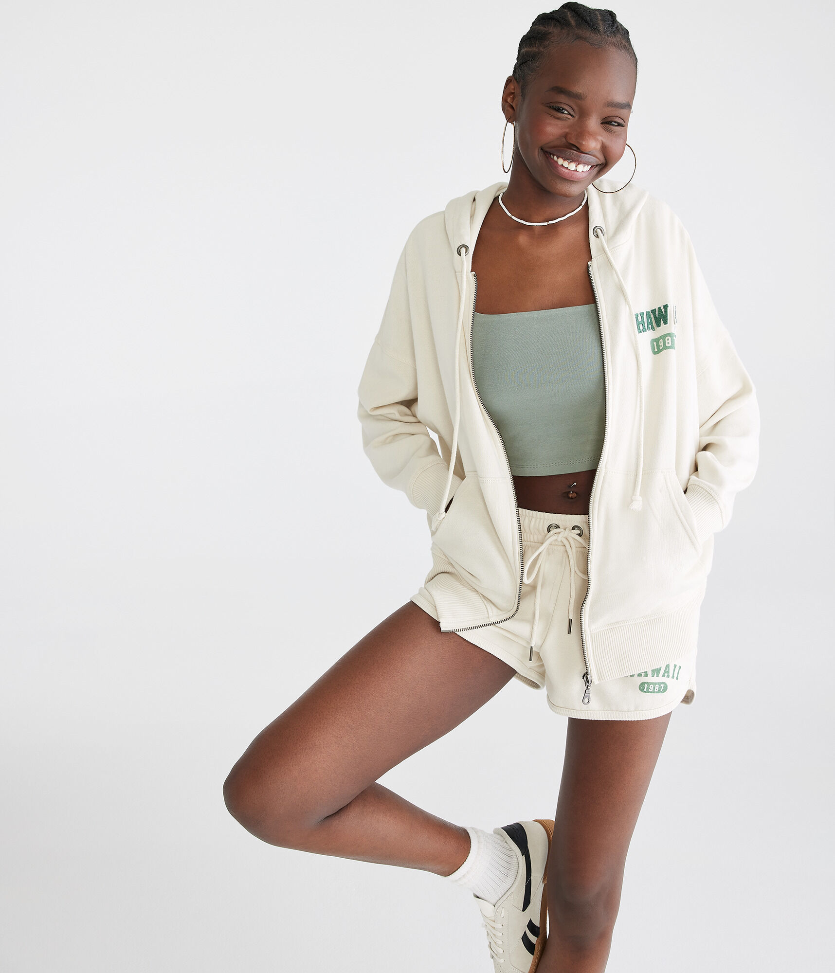 Destination Oversized Full-Zip Hoodie