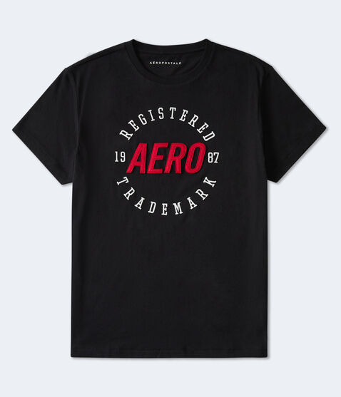 Aero 1987 Trademark Appliqué Graphic Tee Aero 1987 Trademark Appliqué Graphic Tee