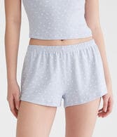 Printed Knit Sleep Shorts