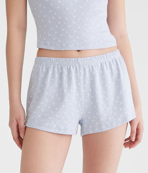 Printed Knit Sleep Shorts Printed Knit Sleep Shorts