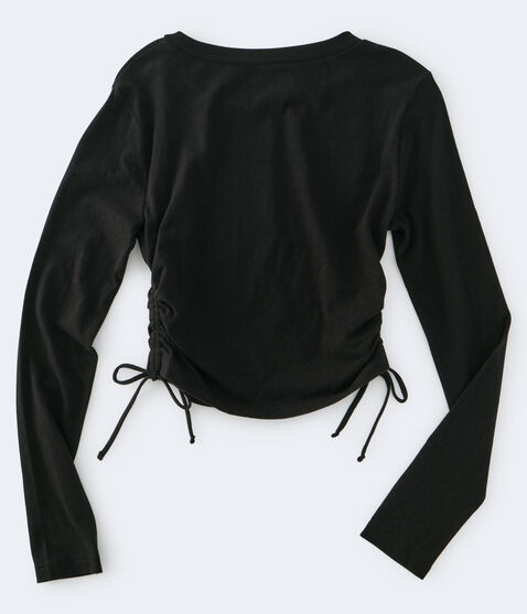 Long Sleeve Ruched Top***