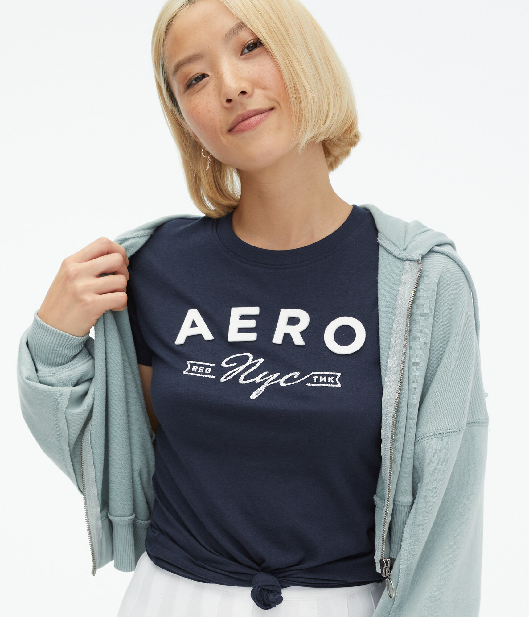 Aero Appliqu&eacute; Glitter Graphic Tee