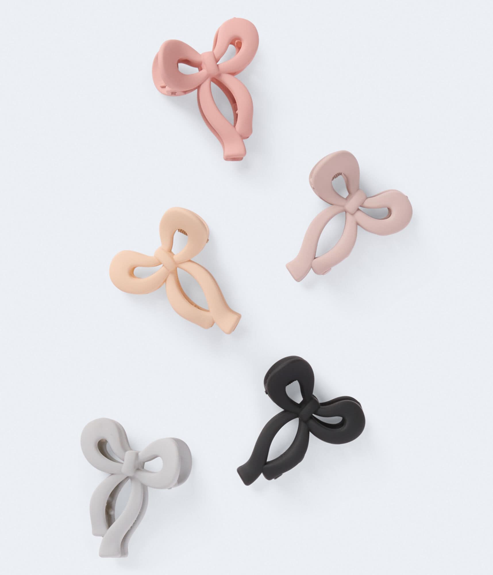 Small Bow Claw Hair Clip 5-Pack
