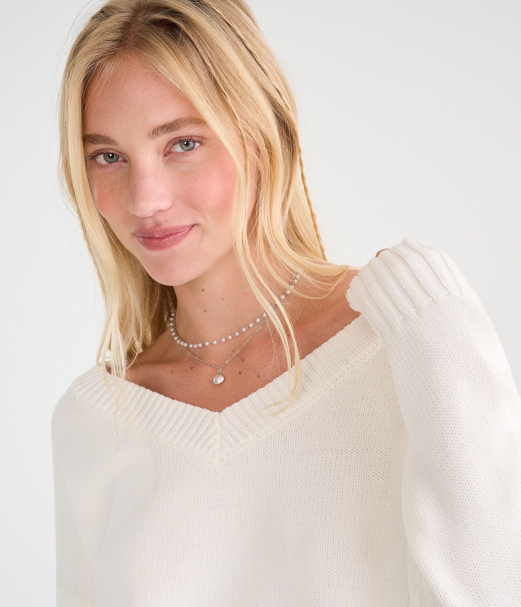 Slouchy V-Neck Sweater