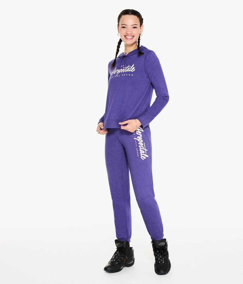 Aeropostale Script Logo Cinched Sweatpants
