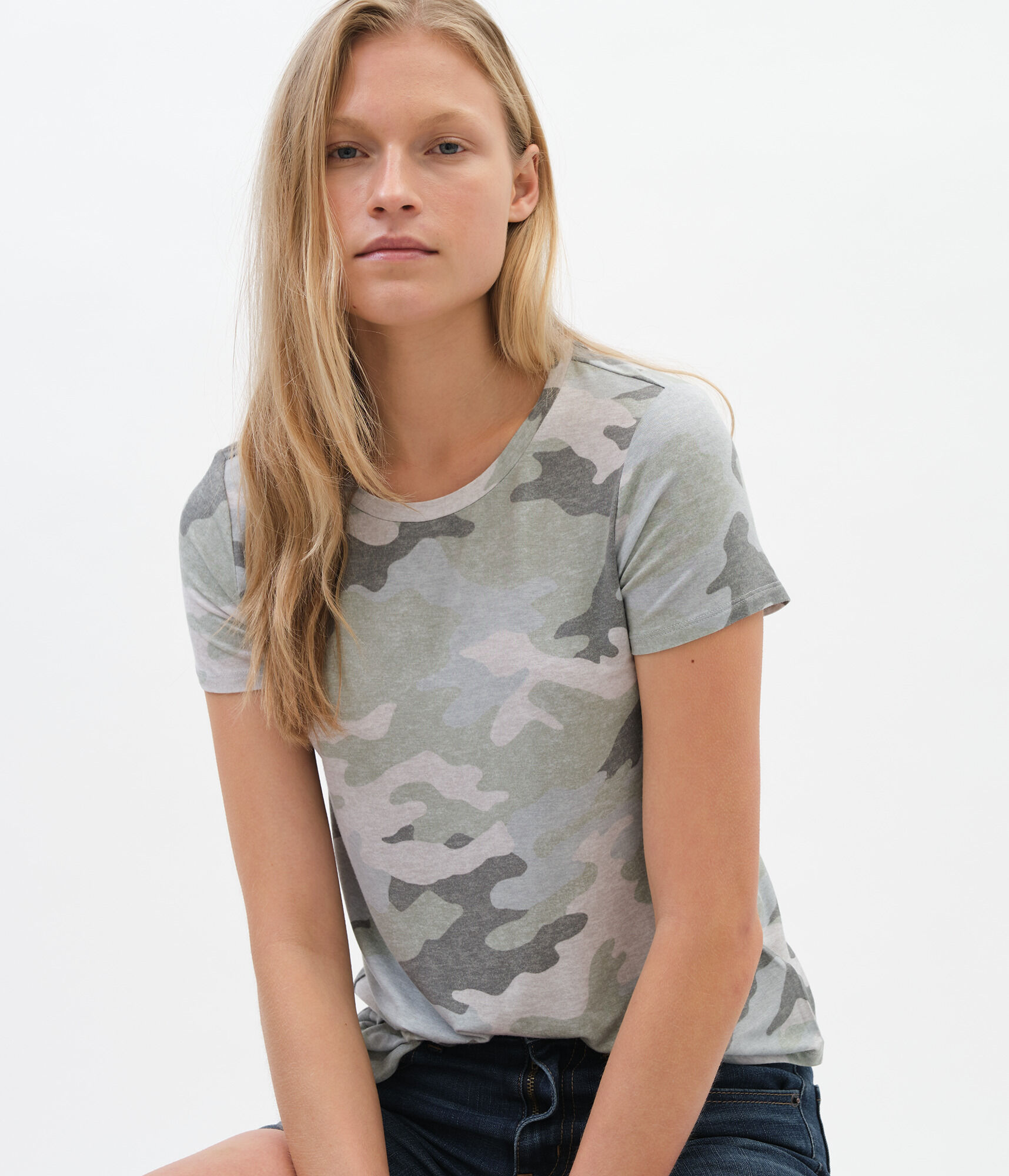 Seriously Soft Camo Crew Tee