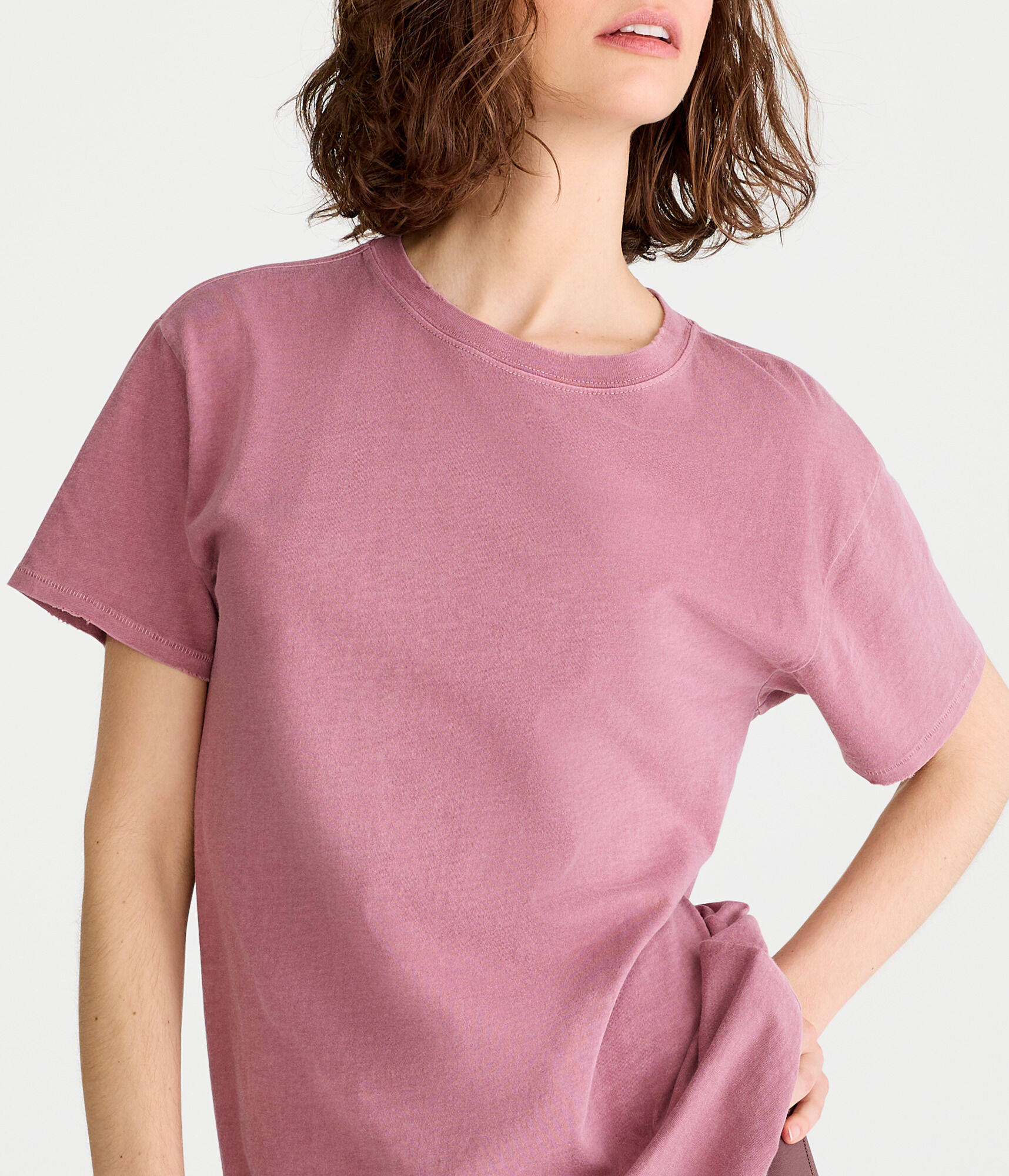 Washed Loose Fit Crew Tee