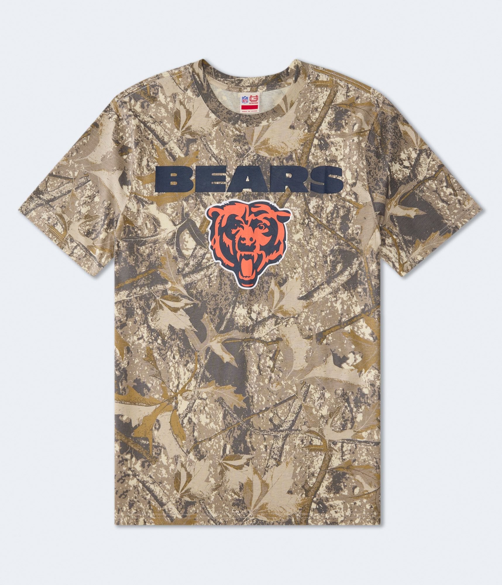 Chicago Bears Forest Camo Relaxed Graphic Tee