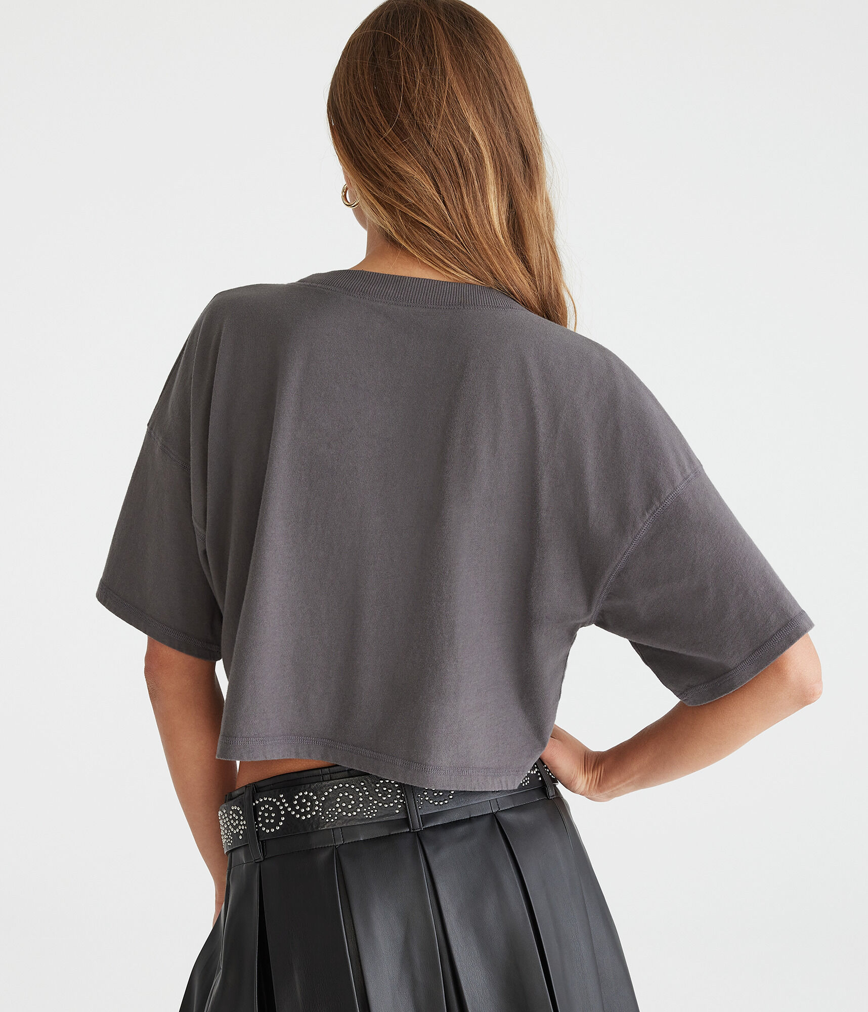 Enjoy The Moments Cropped Boyfriend Graphic Tee