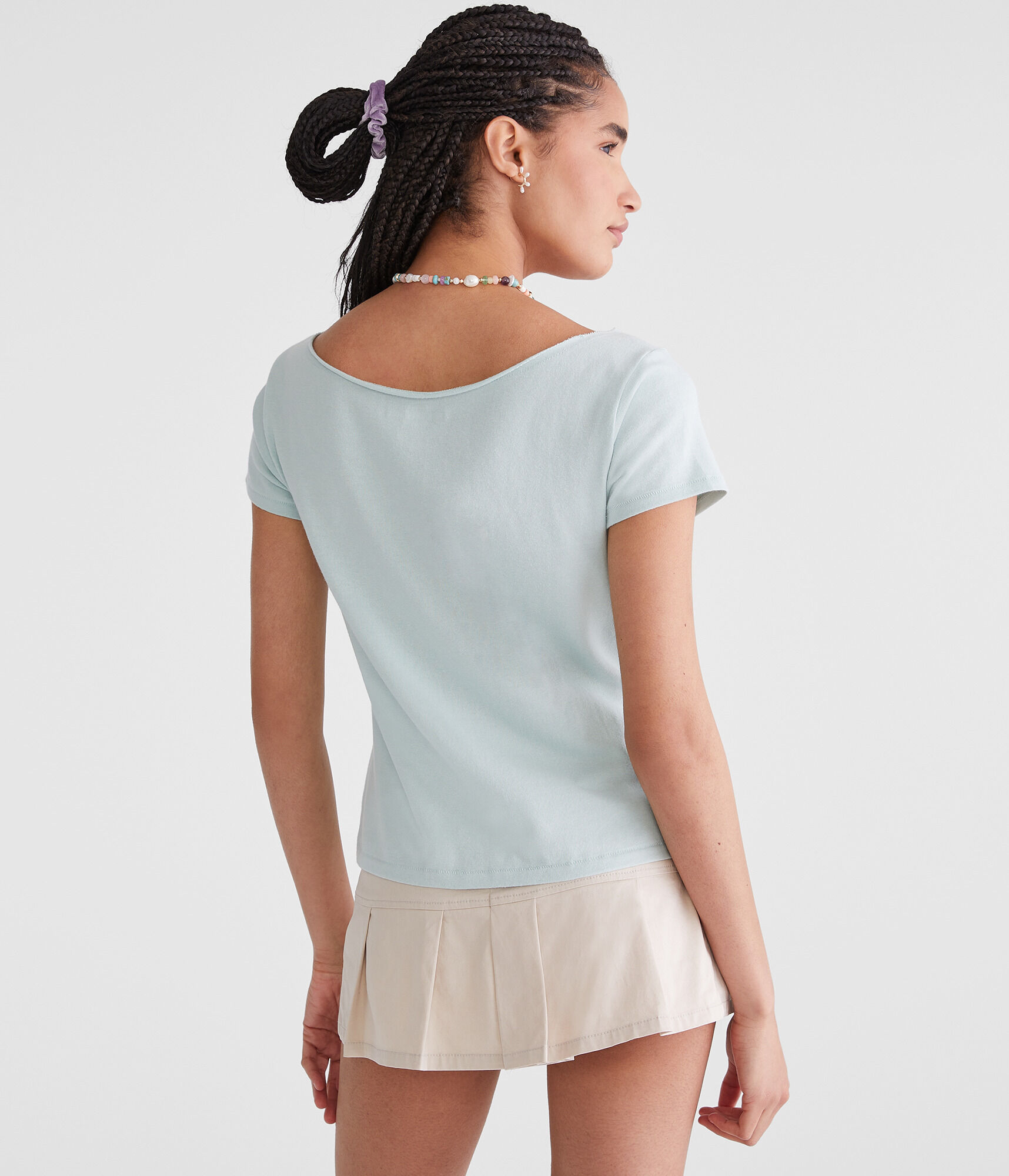 Seriously Soft New York City Off-The-Shoulder Vintage Fit Graphic Tee