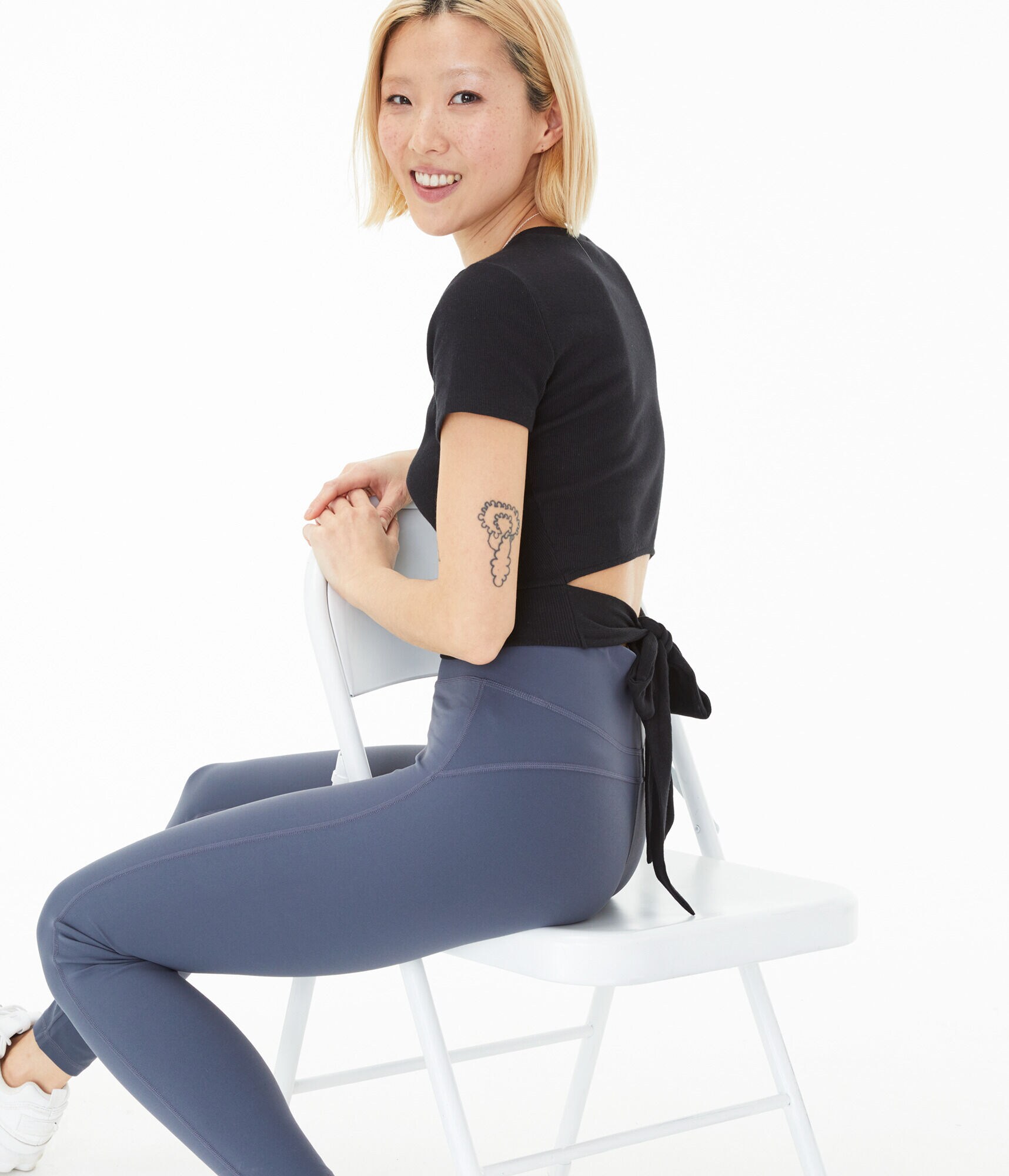 Tie-Back Bodycon Crop Top