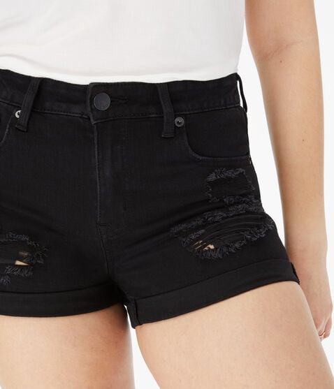 Flex Effects High-Rise Denim Midi Shorts Flex Effects High-Rise Denim Midi Shorts
