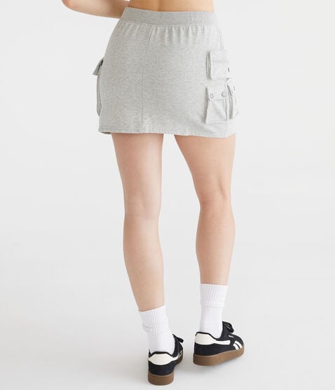 Fleece Cargo Mini Skirt