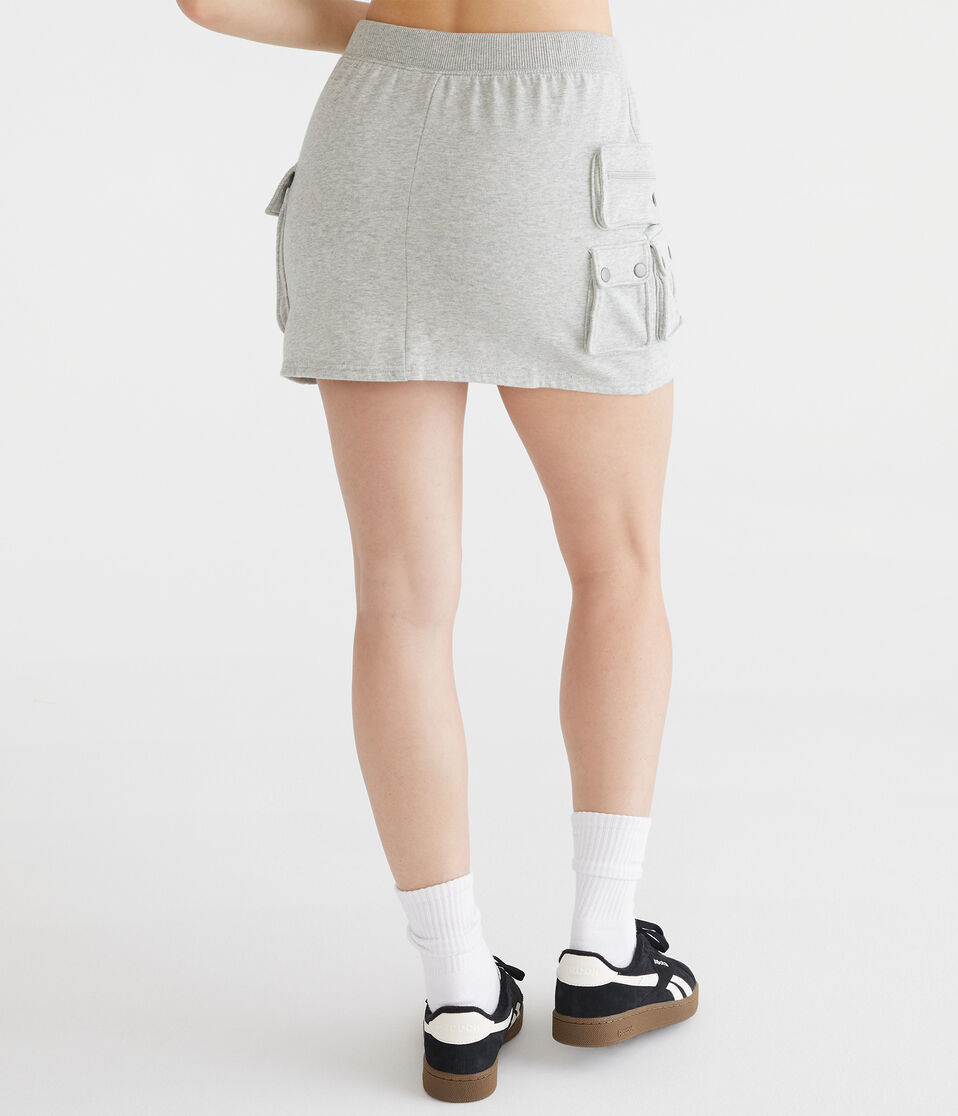 Fleece Cargo Mini Skirt