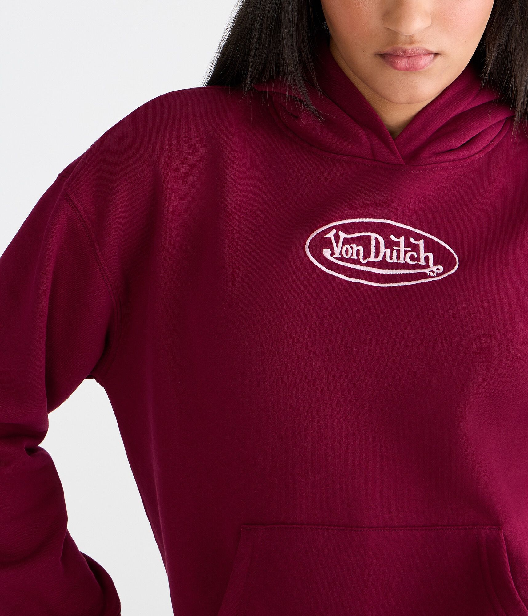Von Dutch Logo Pullover Hoodie
