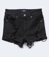 Real Denim High-Rise Shorty Shorts